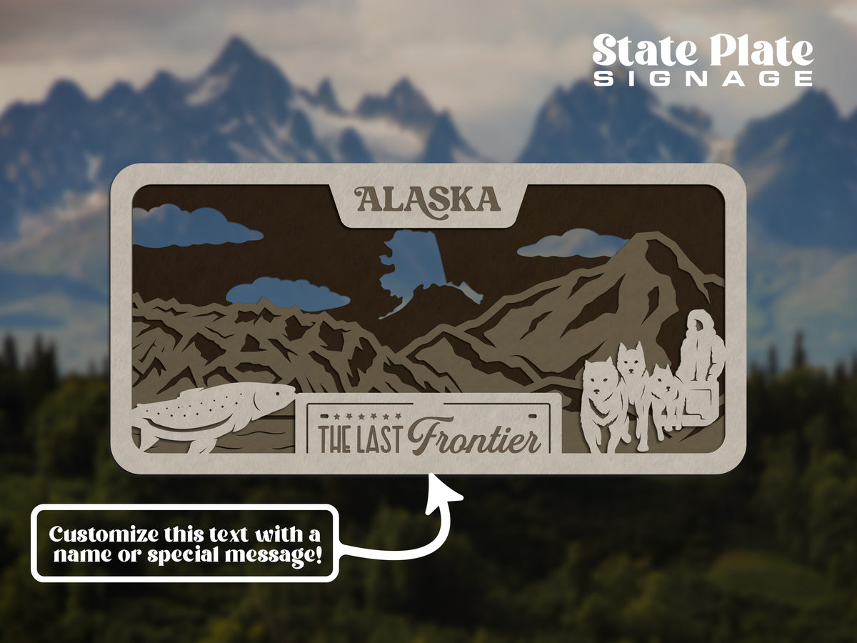 State License Plate Wall Decor