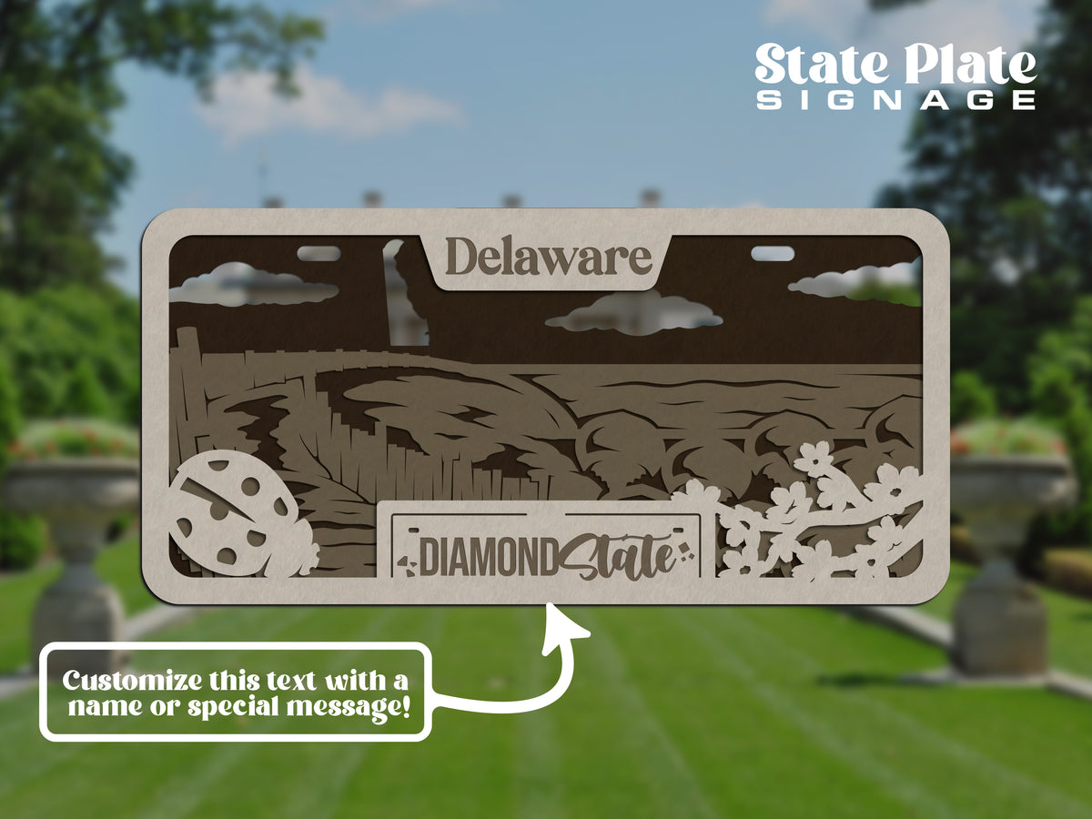 State License Plate Wall Decor