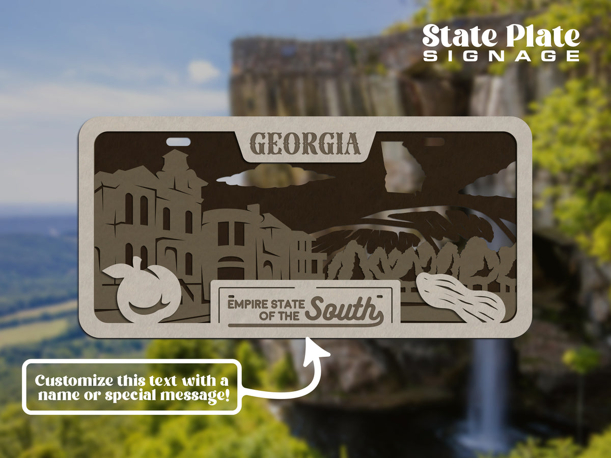 State License Plate Wall Decor