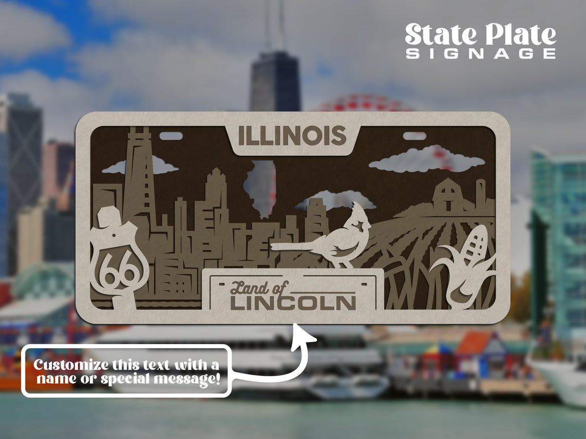 State License Plate Wall Decor