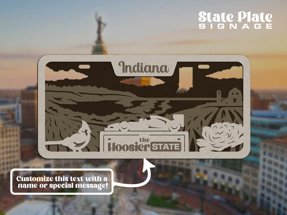 State License Plate Wall Decor