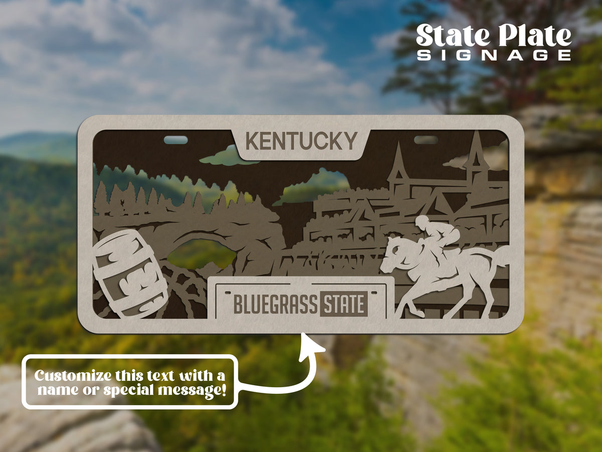 State License Plate Wall Decor