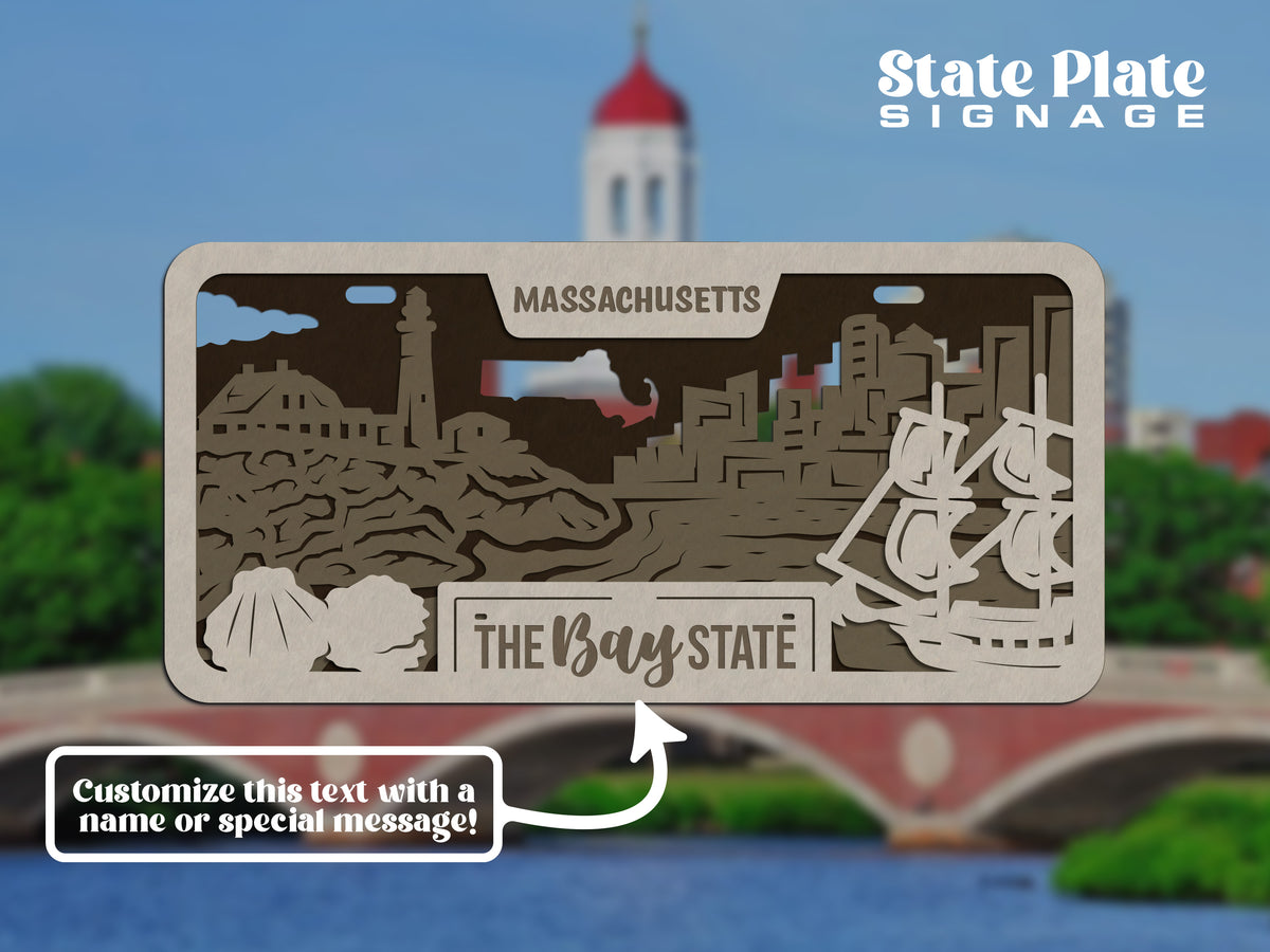 State License Plate Wall Decor