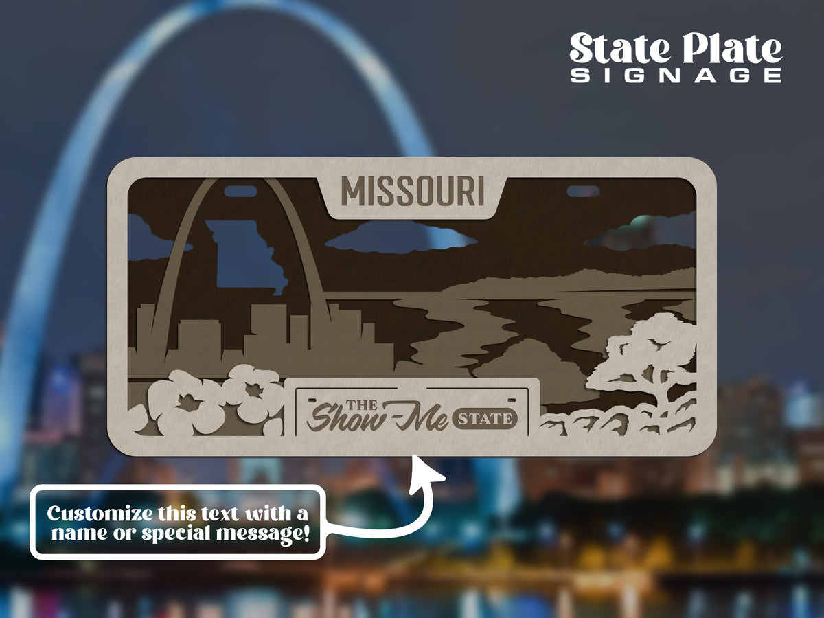 State License Plate Wall Decor