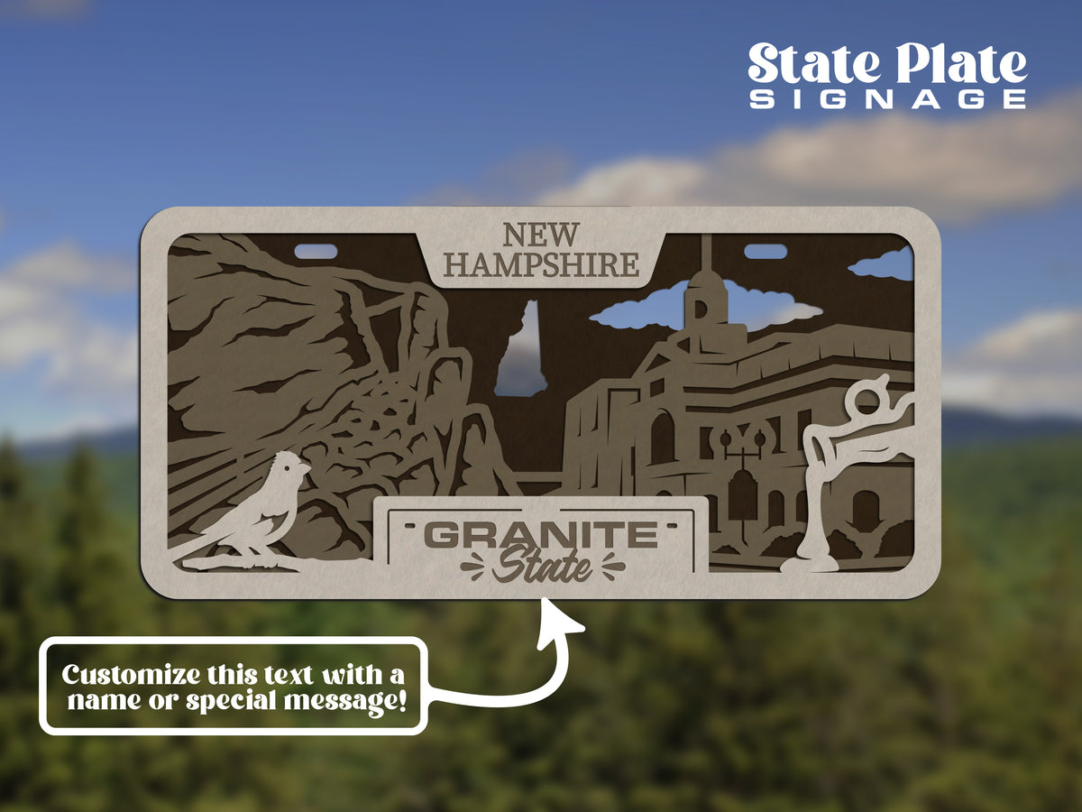 State License Plate Wall Decor