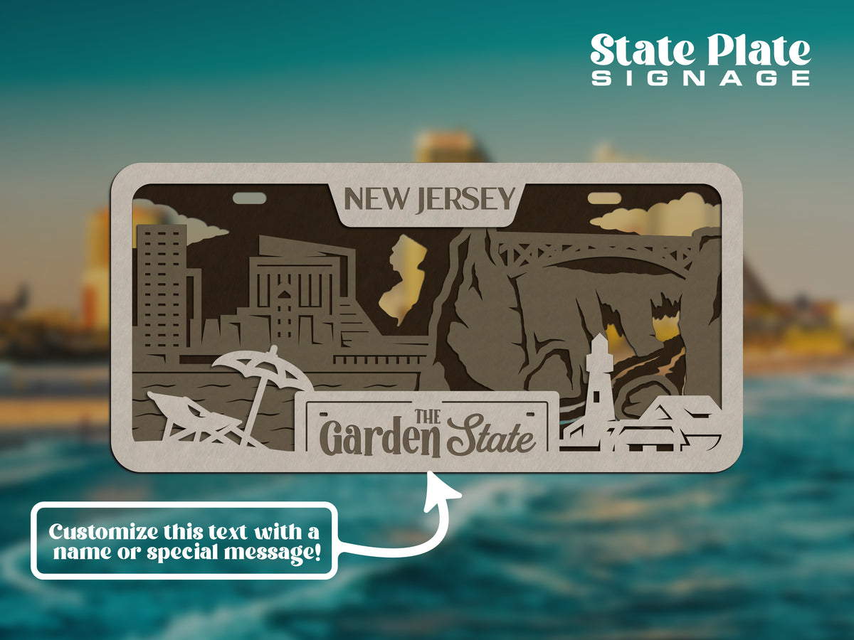 State License Plate Wall Decor
