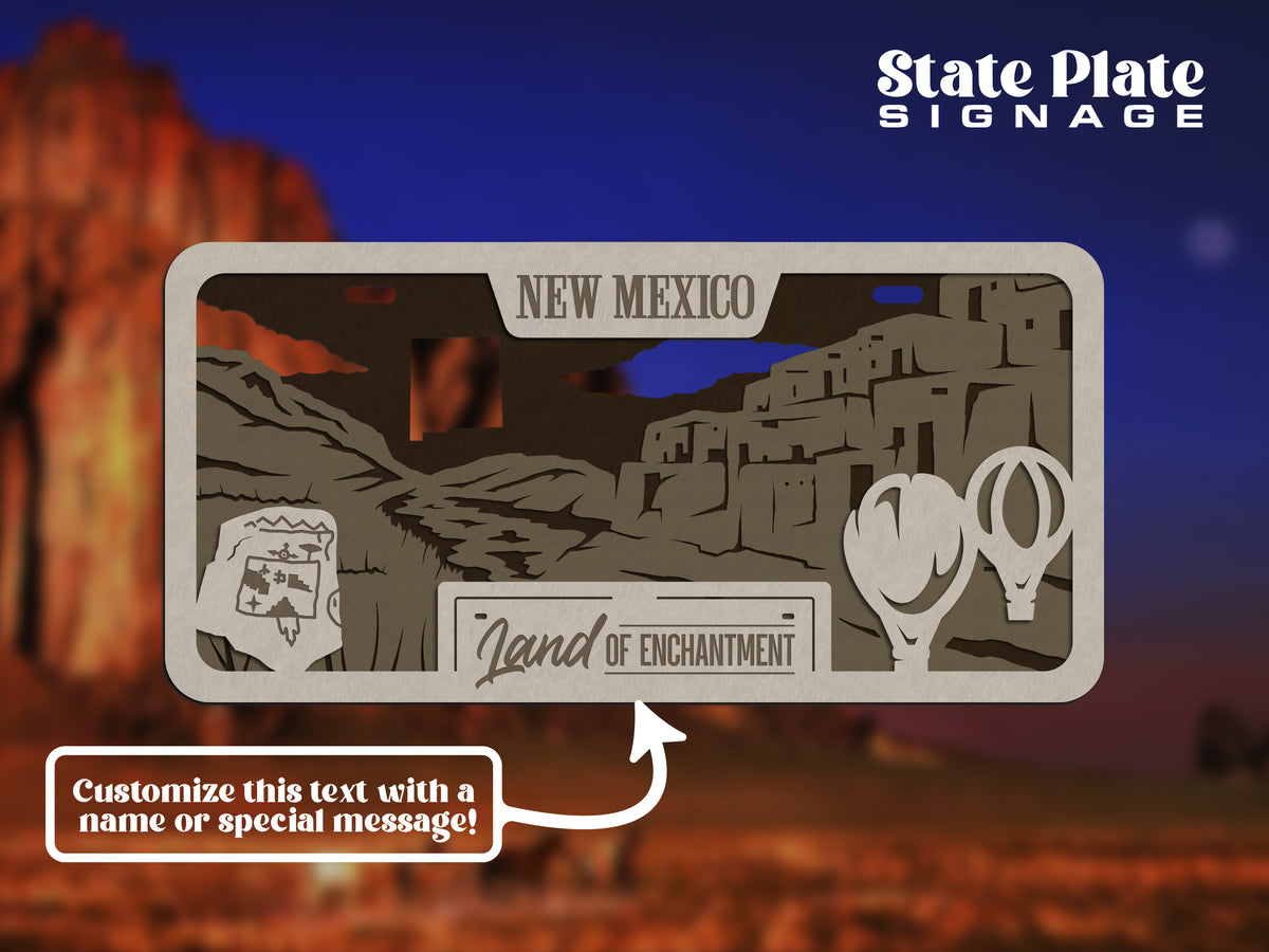 State License Plate Wall Decor