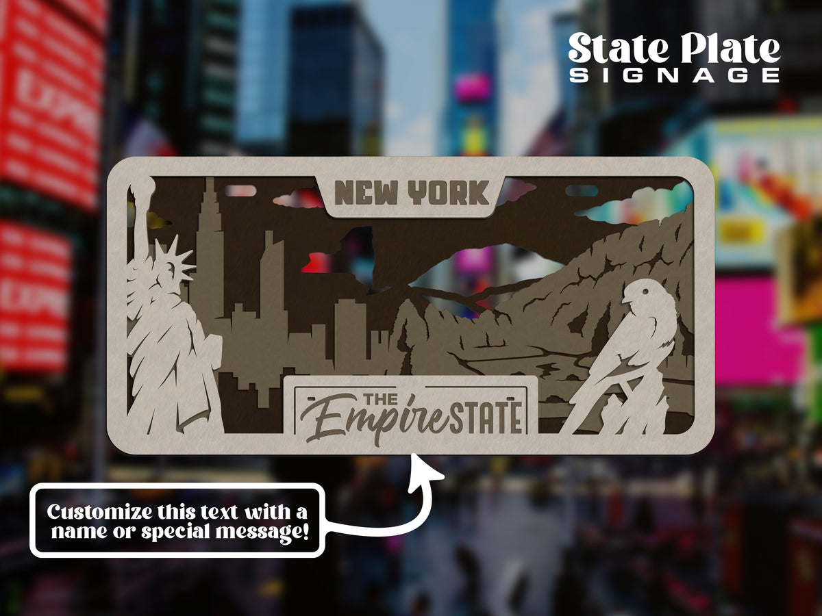 State License Plate Wall Decor