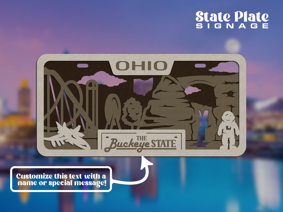State License Plate Wall Decor