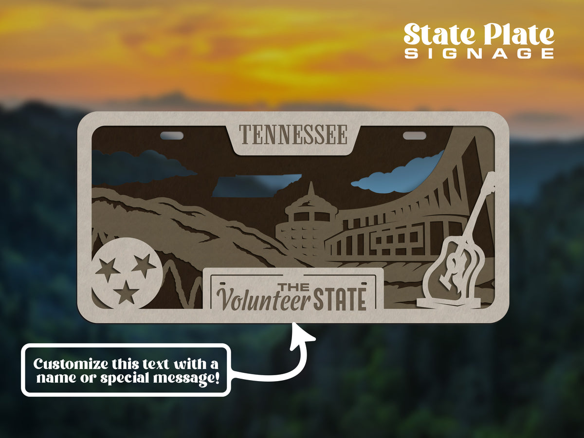 State License Plate Wall Decor
