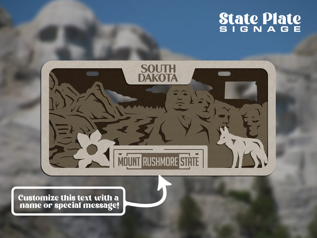 State License Plate Wall Decor