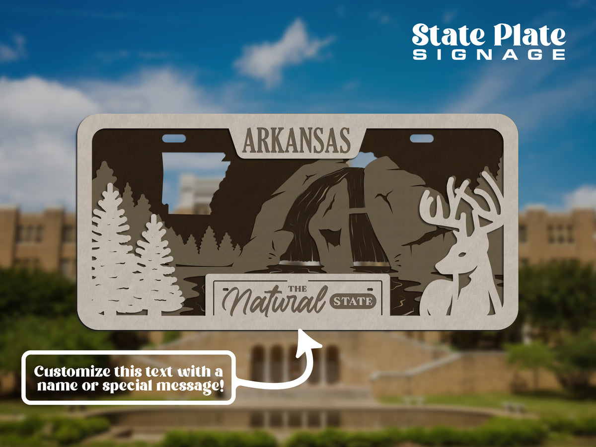 State License Plate Wall Decor