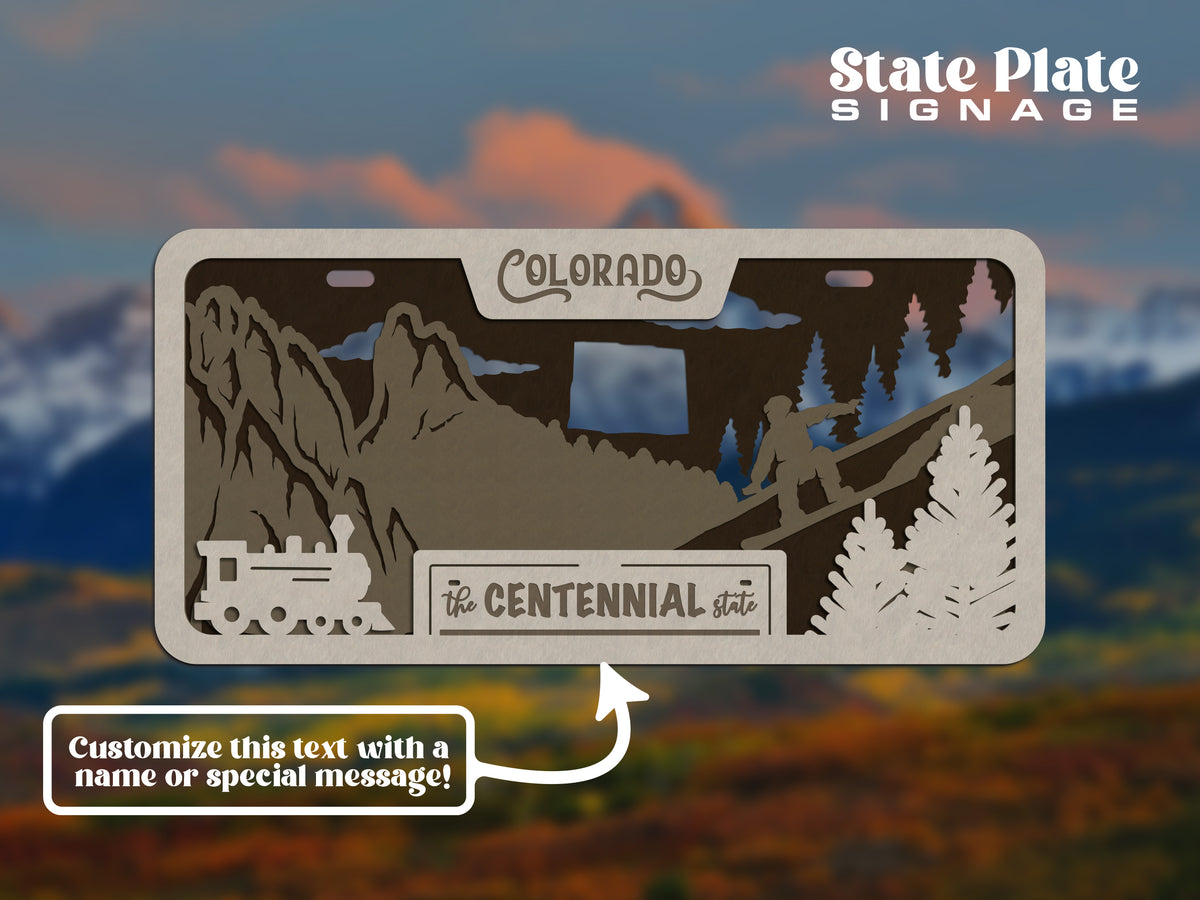 State License Plate Wall Decor