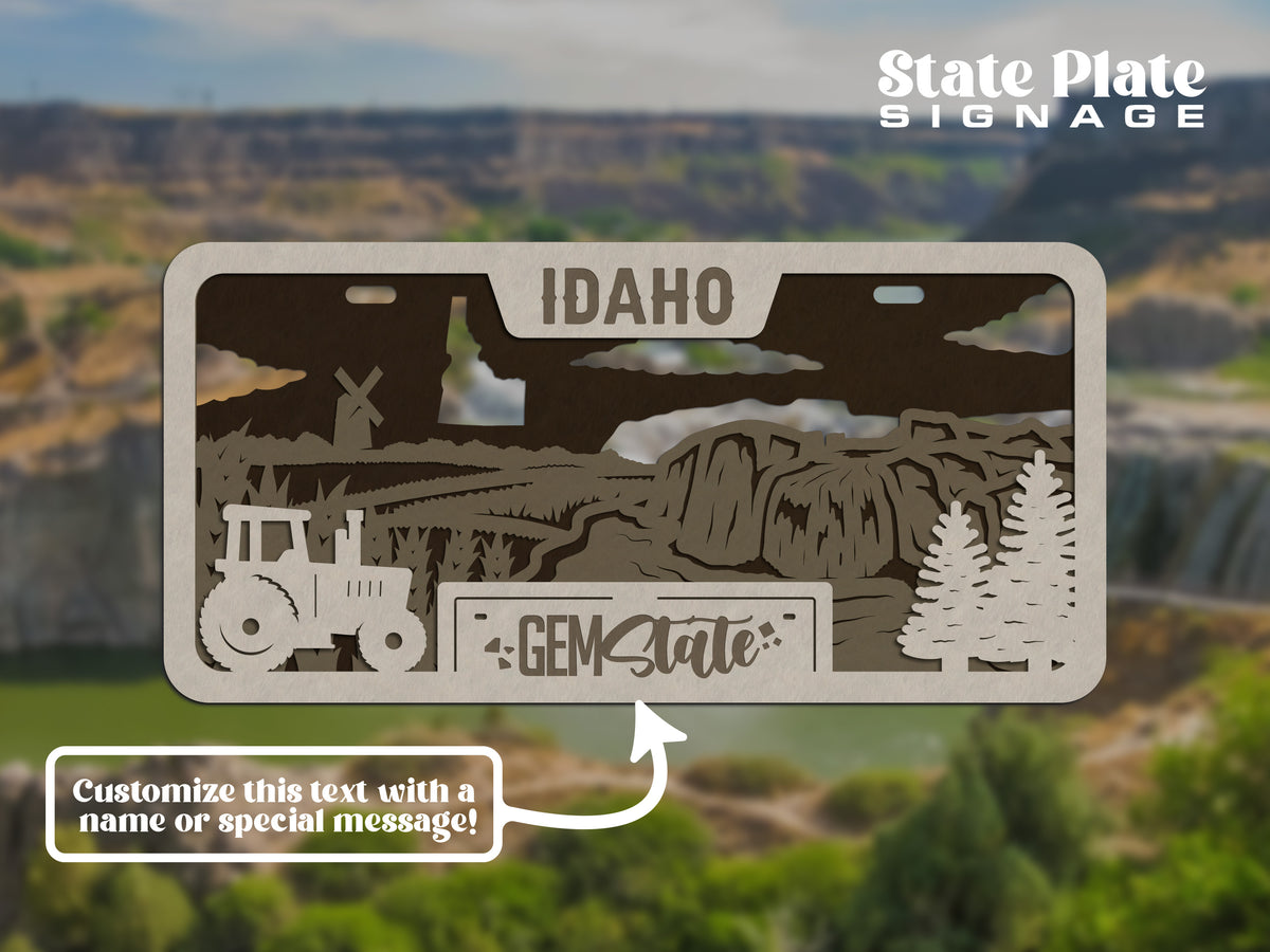 State License Plate Wall Decor