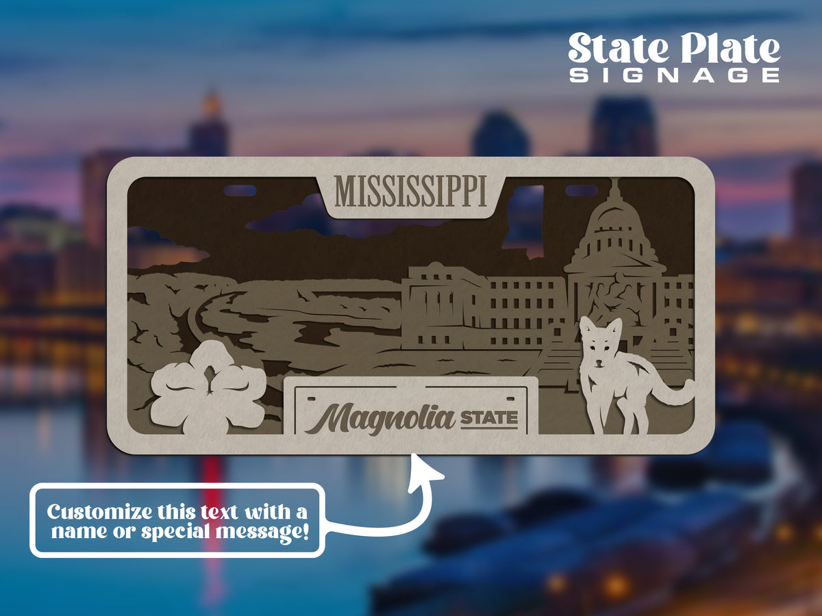 State License Plate Wall Decor