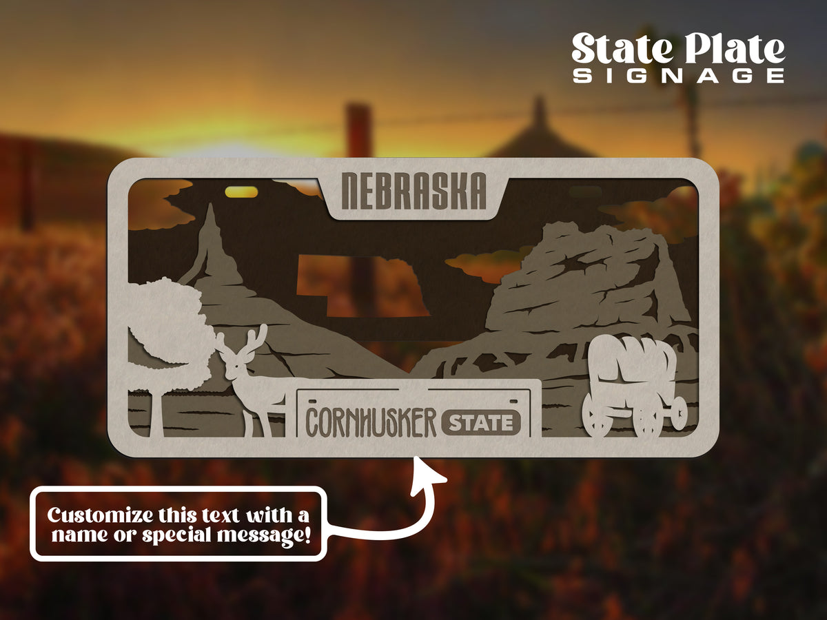 State License Plate Wall Decor
