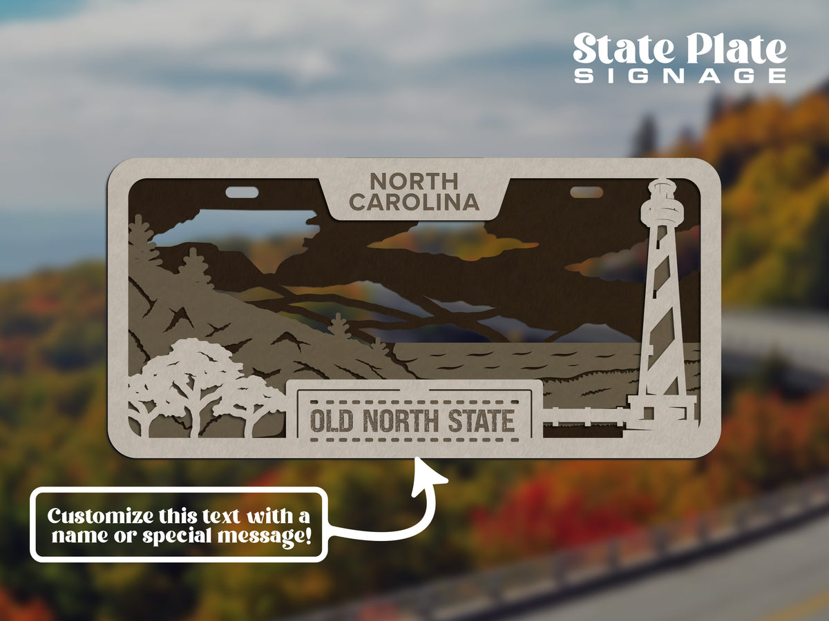 State License Plate Wall Decor