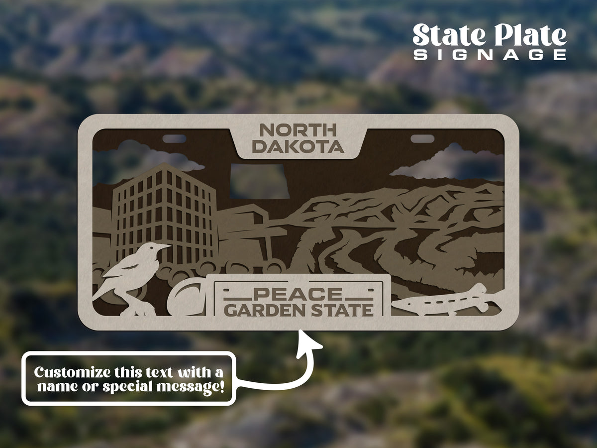 State License Plate Wall Decor