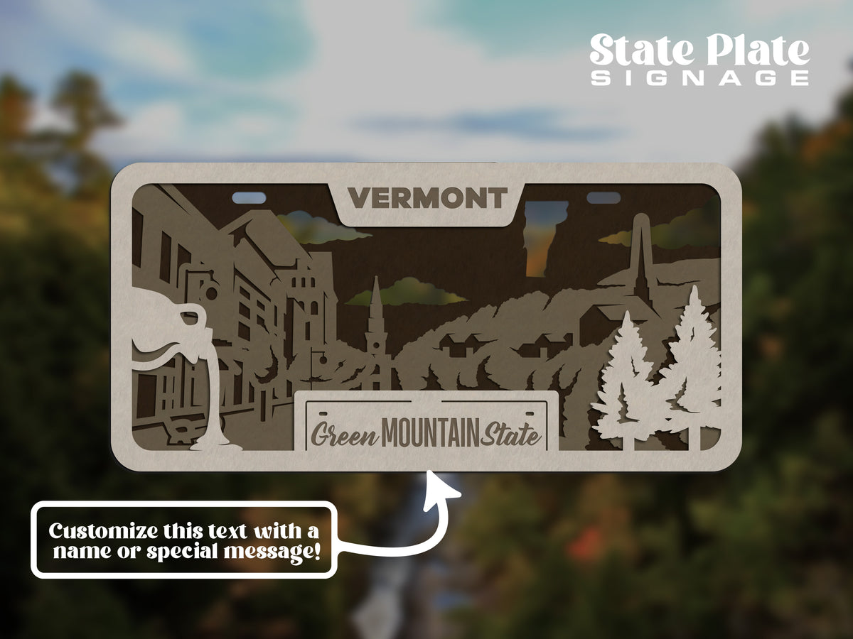 State License Plate Wall Decor