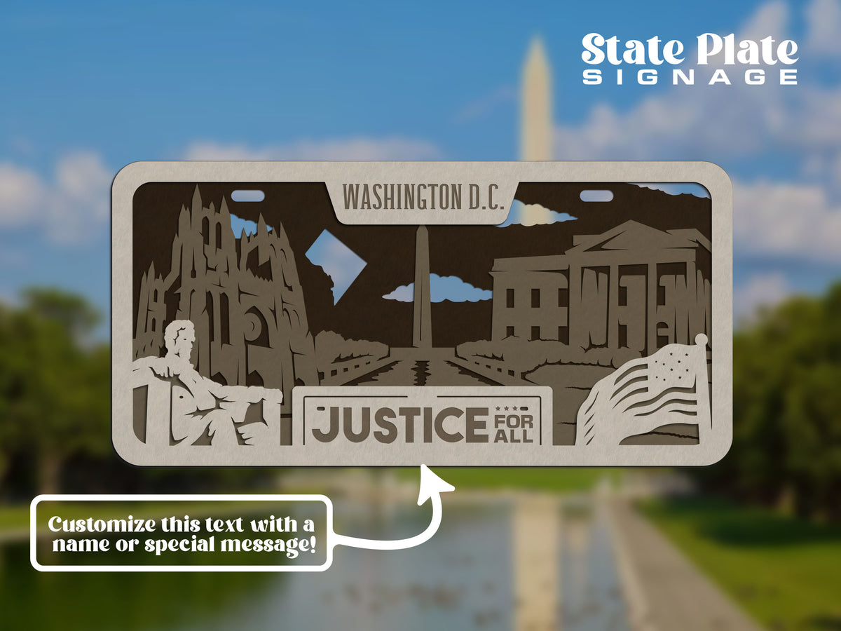 State License Plate Wall Decor